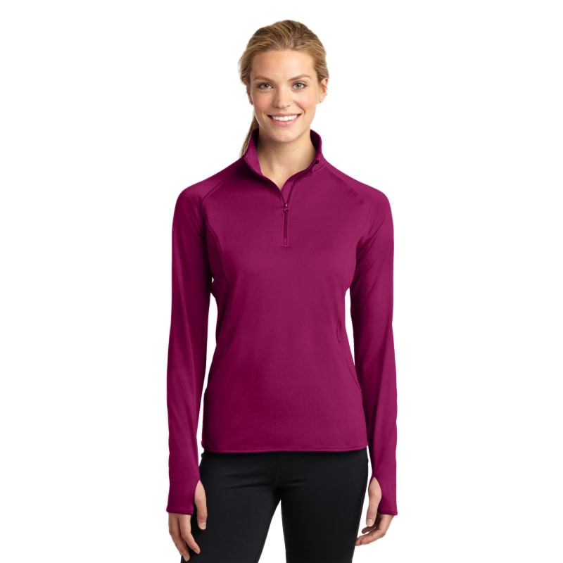 Sport-Tek Women's Sport-Wick Stretch 1/4-Zip Pullover. 101