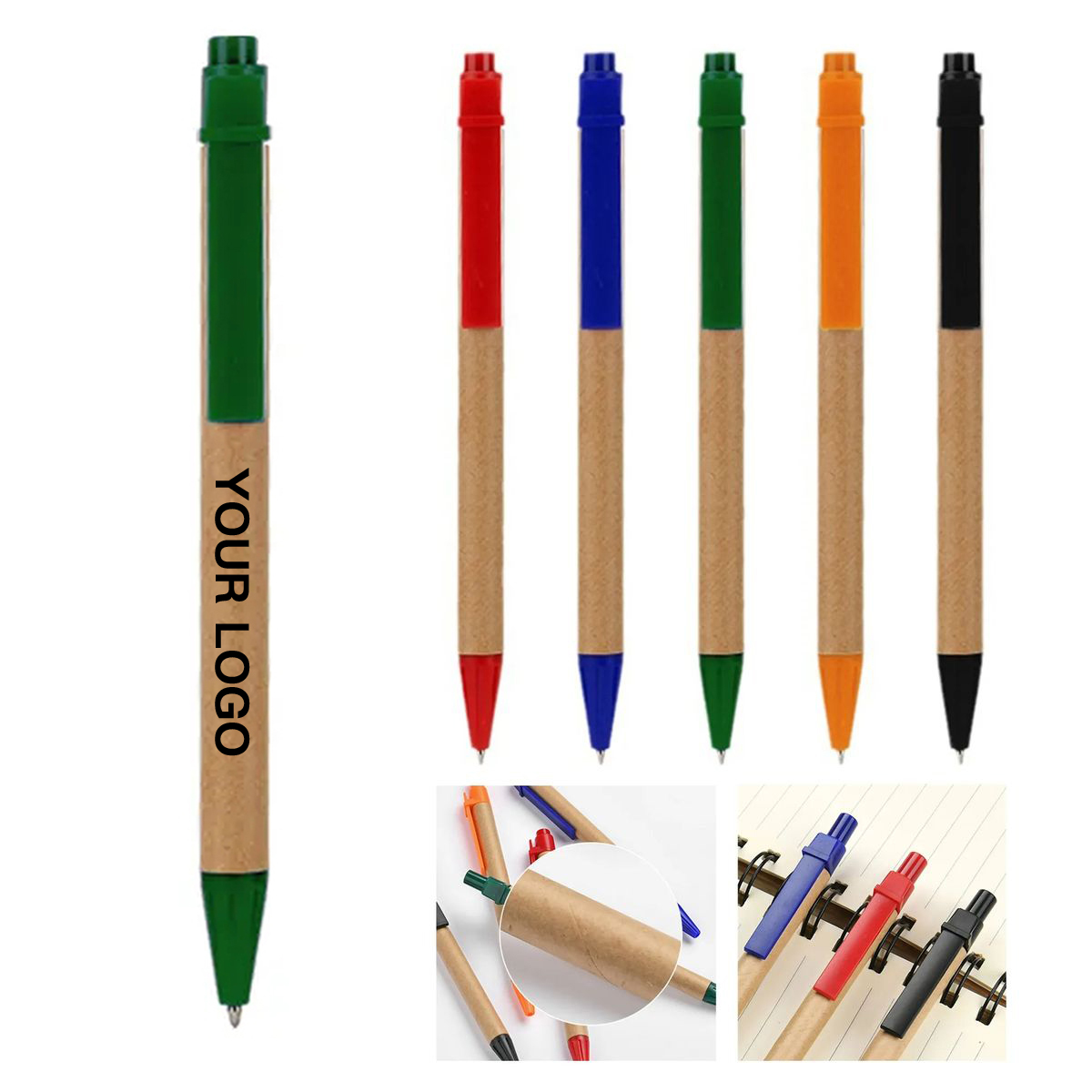 Lightweight Bamboo Ballpoint Pen for Office Use 1