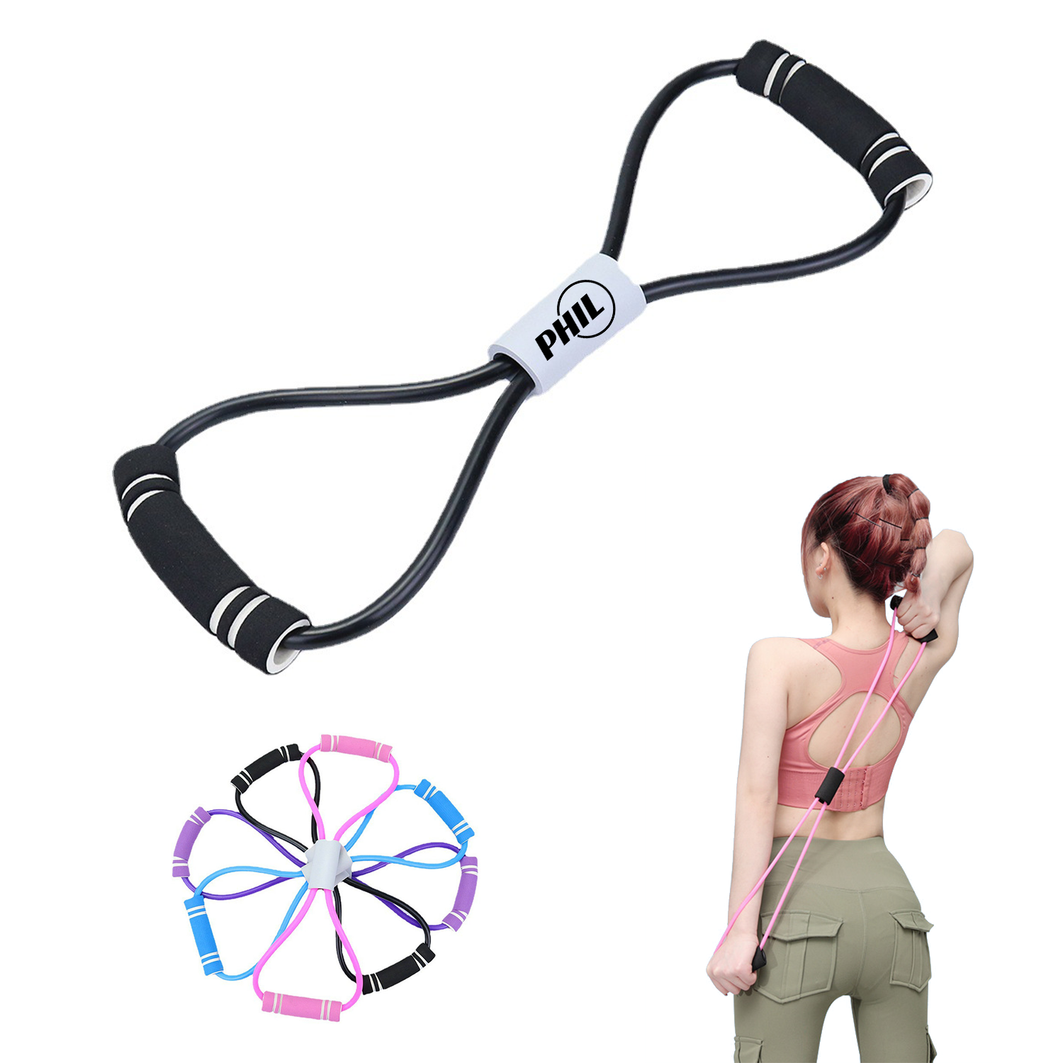 8 Shape Yoga Fitness Exercise Band 2