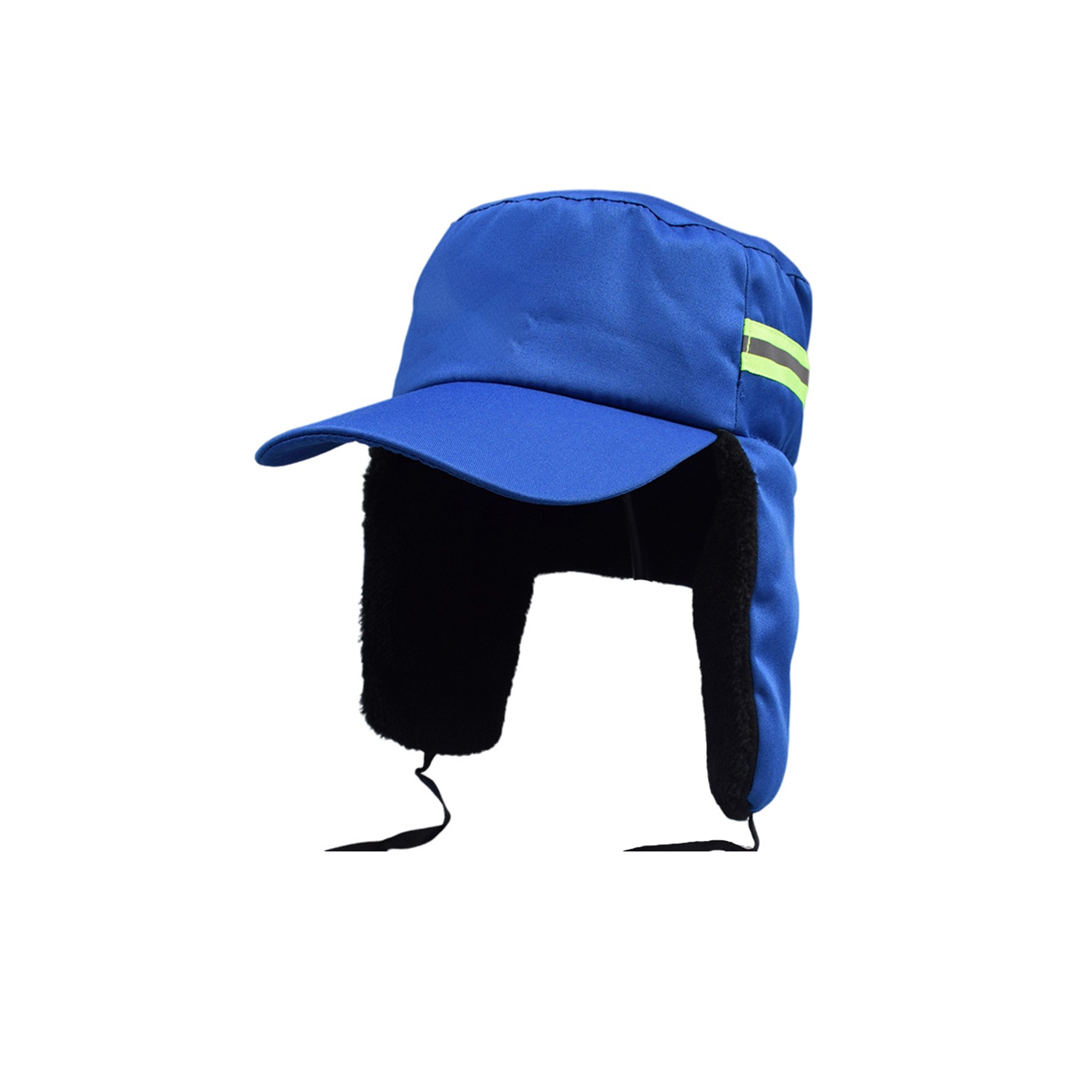 Reflective Work Cap With Brim Warm Earflaps 5