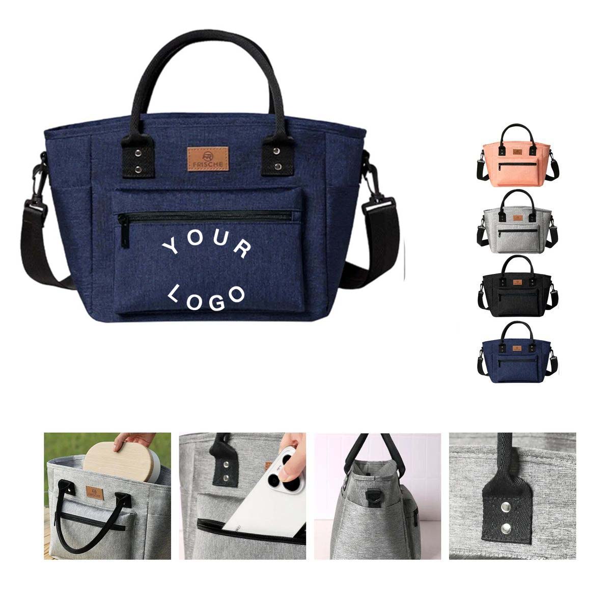 Durable Oxford Lunch Bag with Front Pocket 2