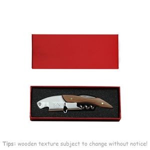 Wooden Wine Bottle Opener With Corkscrew And Box 3