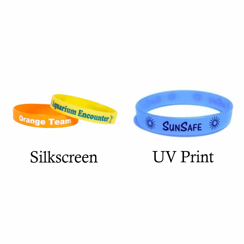 Silkscreen Silicone Slap Bracelets 3