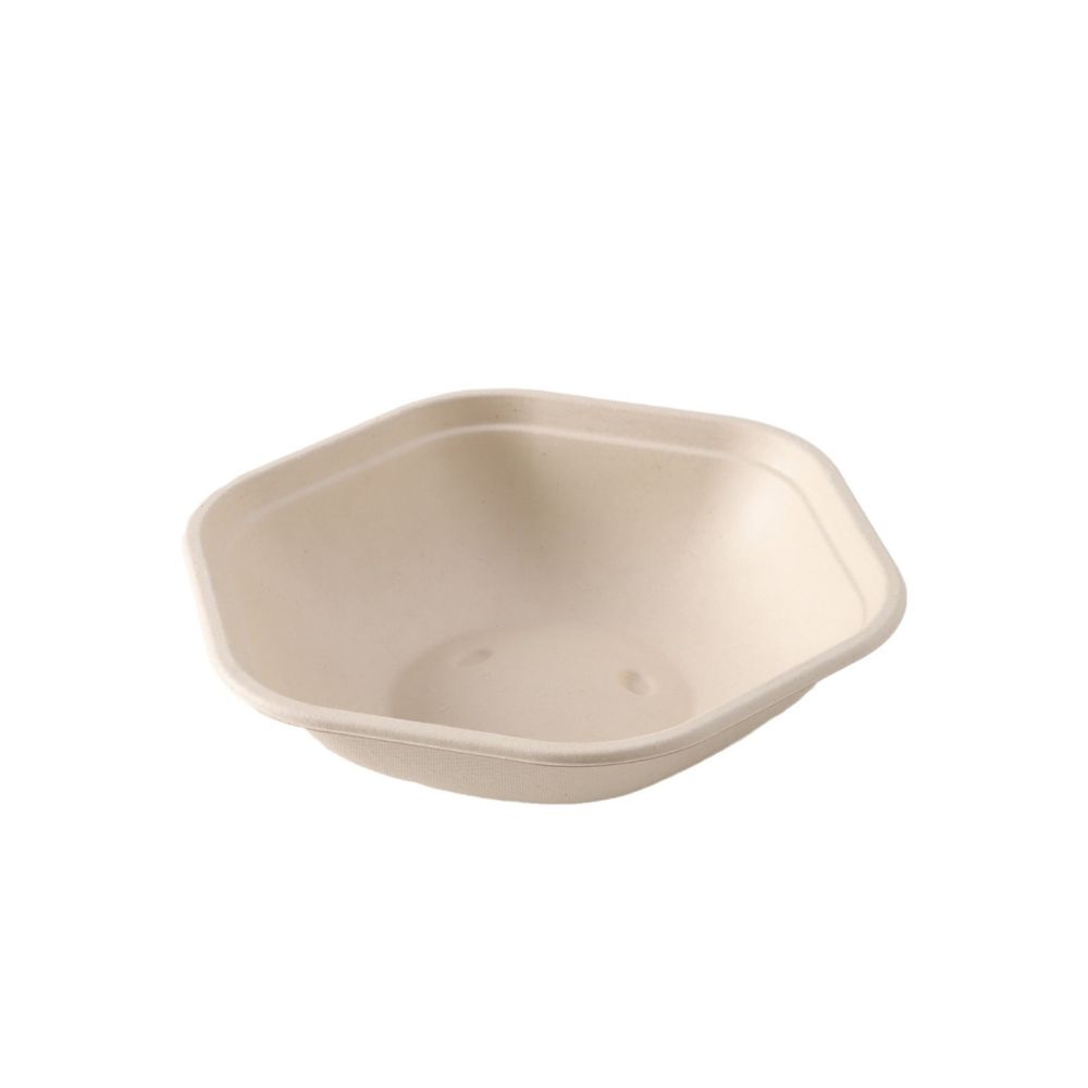 Disposable Biodegradable Six-sided Bowl 3