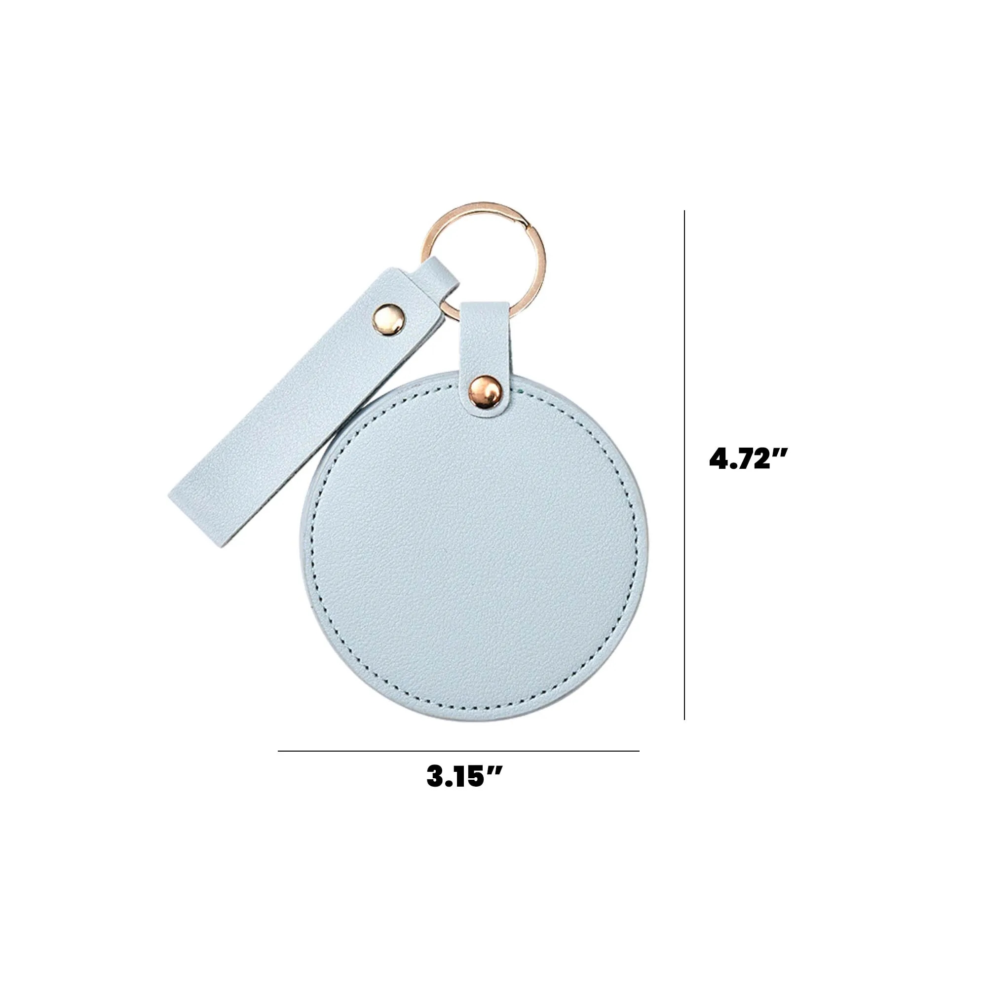 Leather Portable Makeup Mirror Case 6