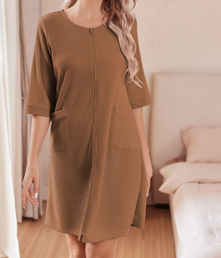 Women Zipper Robes 12