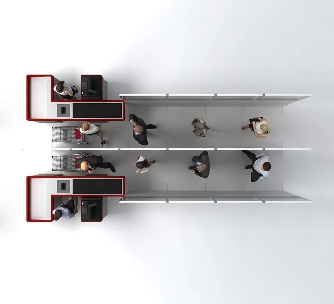 SEG Portable Straight Line Queuing Panel 6