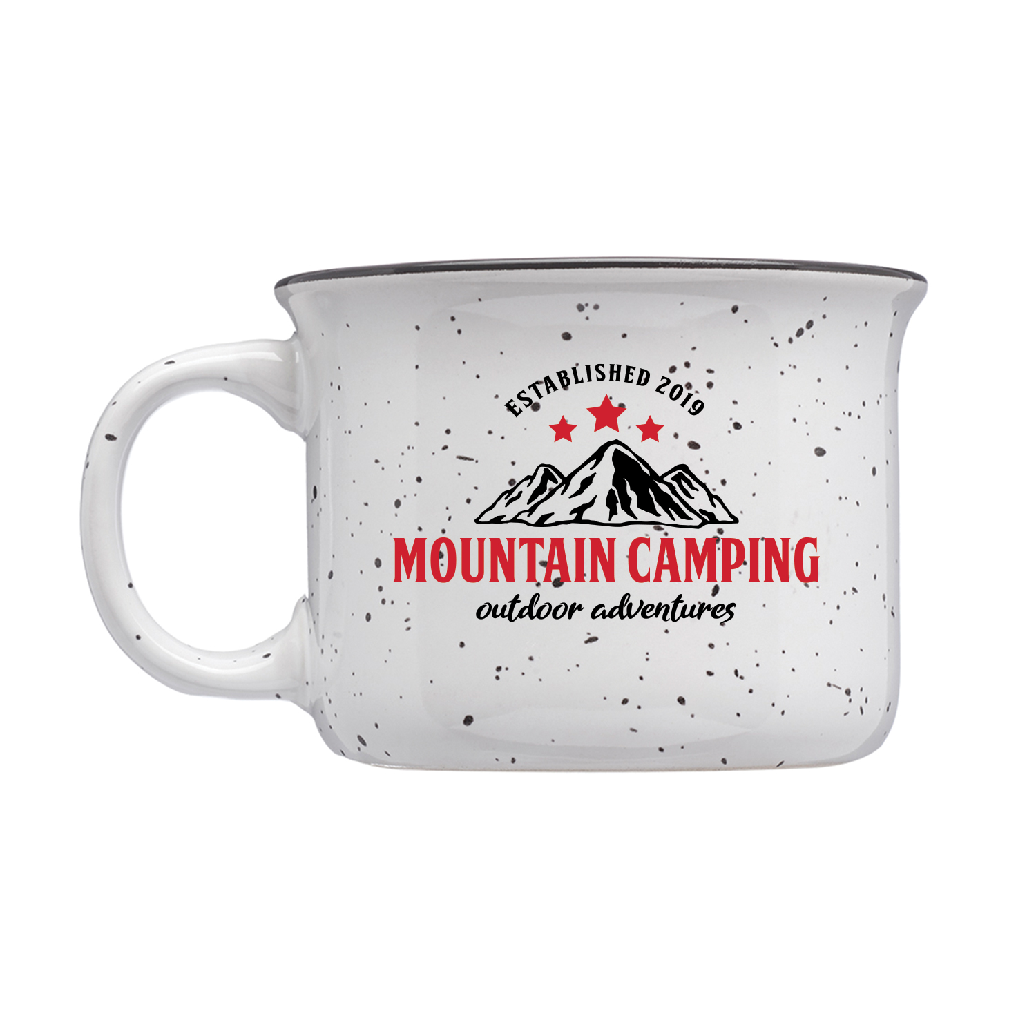 8 oz. Speckled Hearth Ceramic Mug (2 Color Imprint) 15