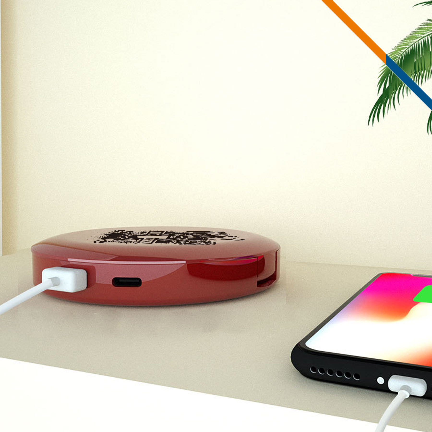 Votar 2in1 Mirror Power Bank - 5000mAh 5