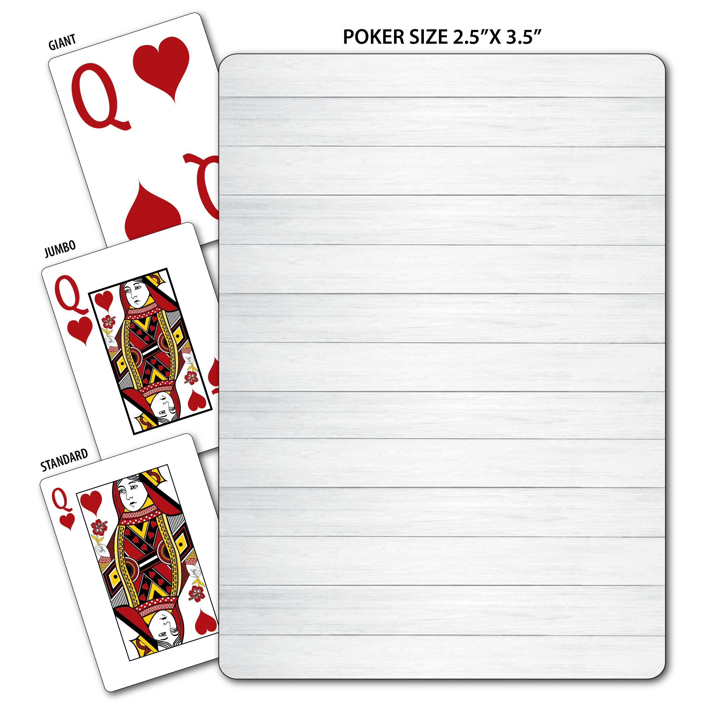 Shiplap Theme Poker Size Playing Cards 3
