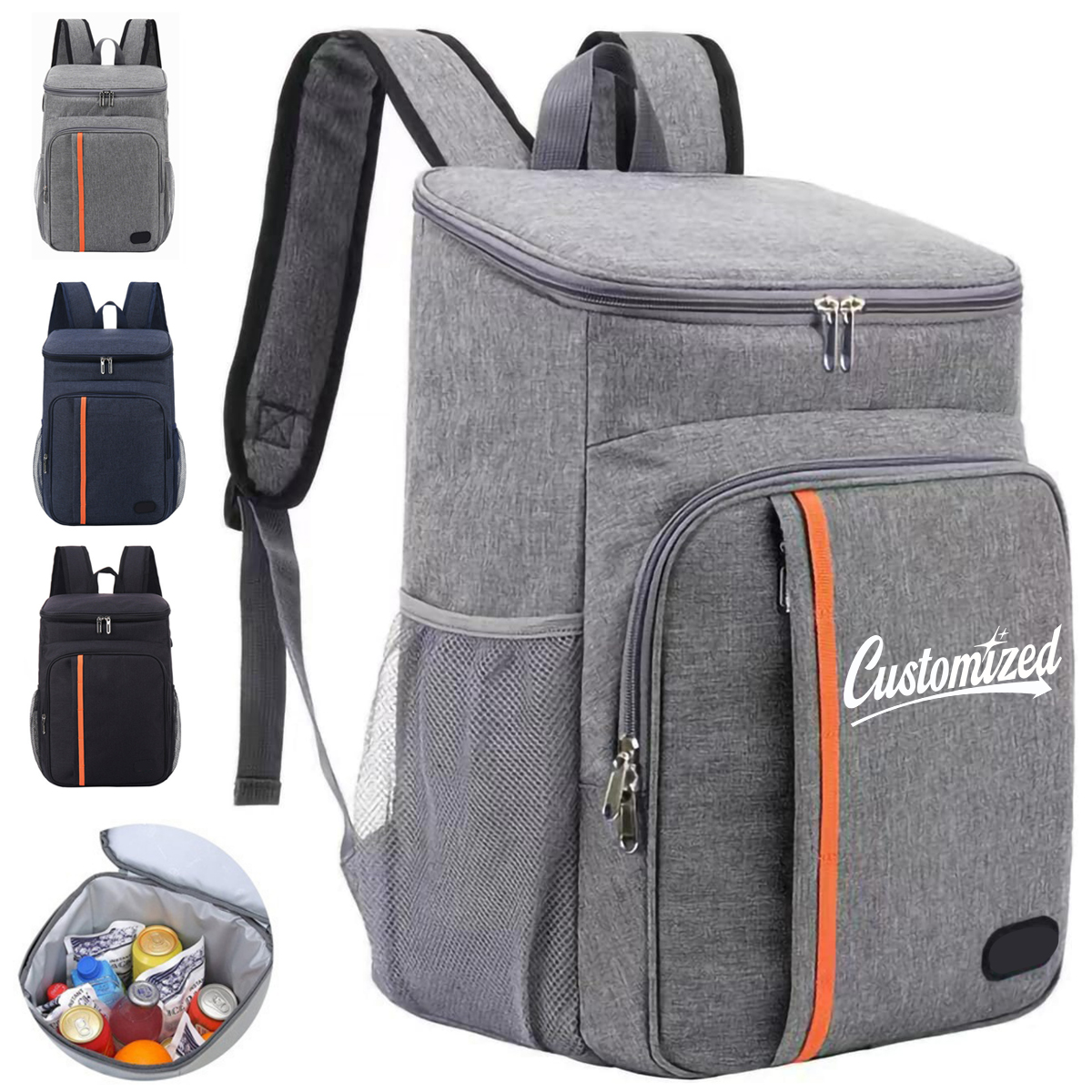 24L Insulated Cooler Backpack with Leakproof Liner Pockets