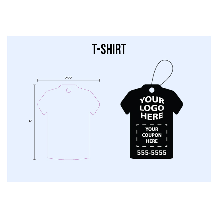 T Shirt Shape Custom Air Fresheners - Top 10 Scents 2