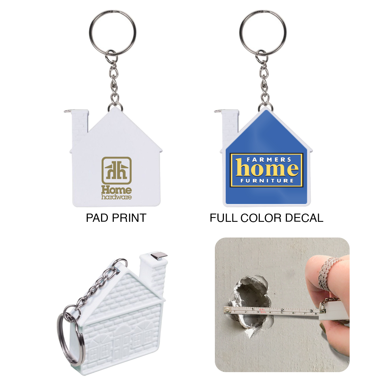 House Tape Measure Keychain 1