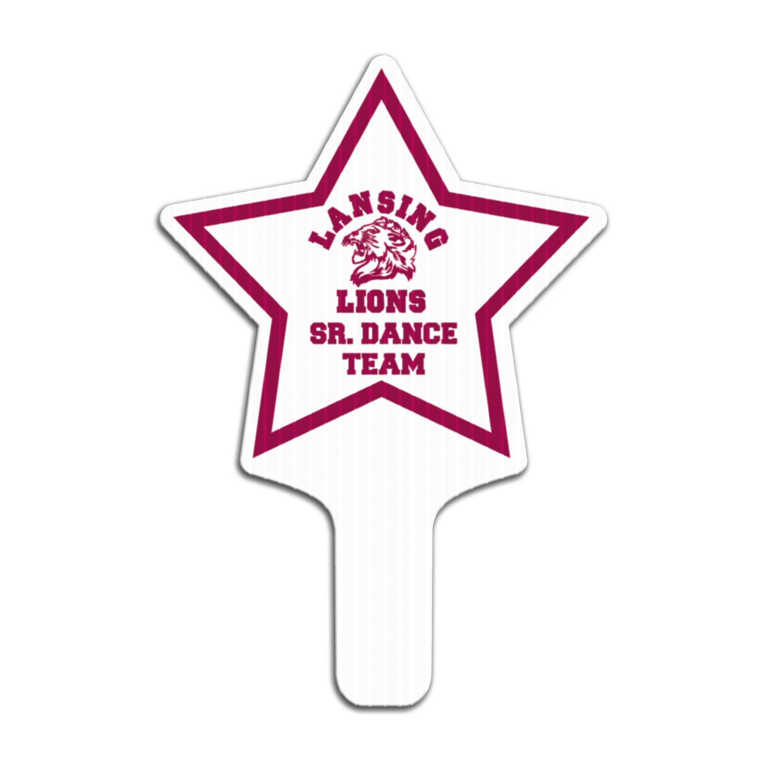 Star Hand Fan, Screen Printed 33