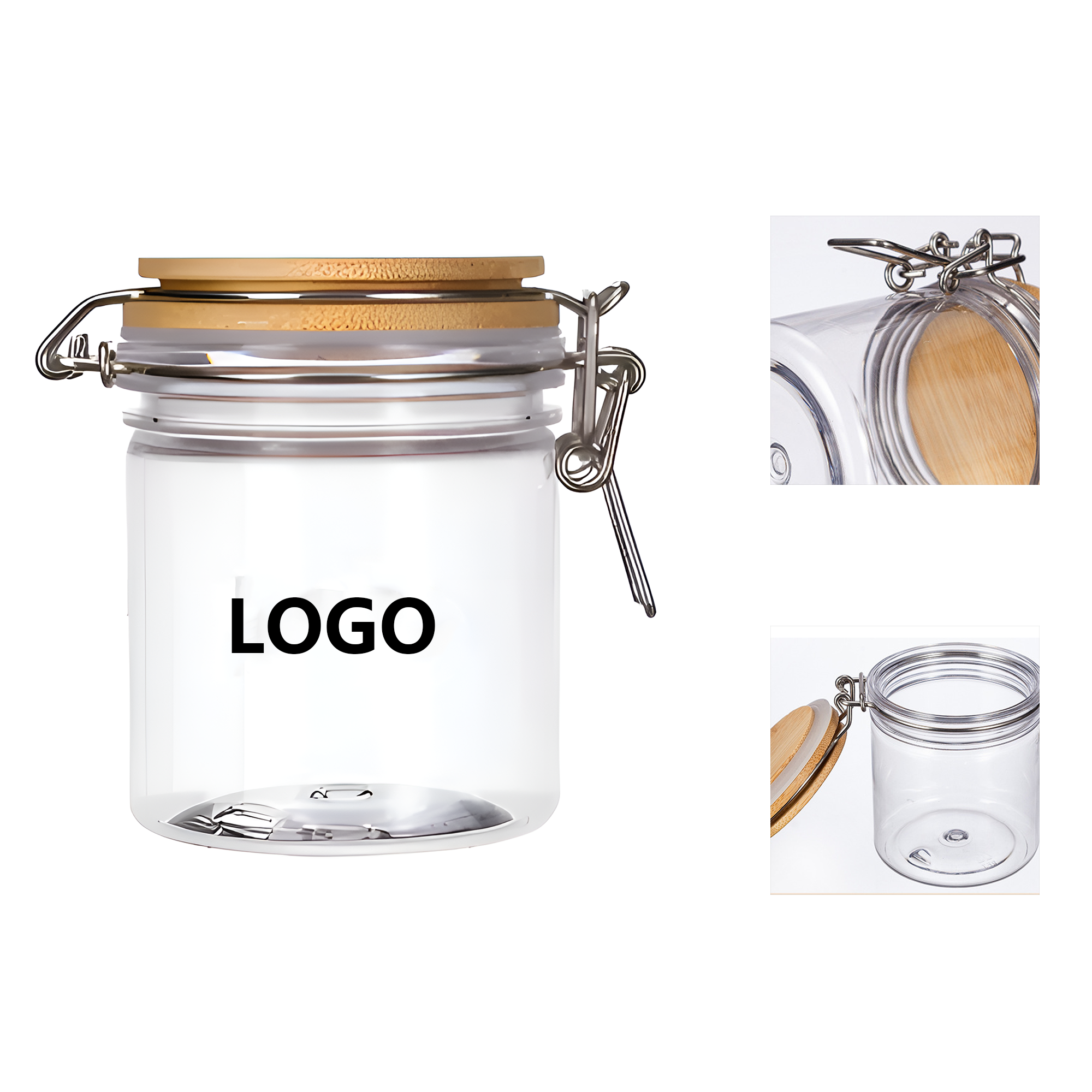 10 OZ  PCS Versatile 10 OZ Plastic Airtight Storage Jar 2