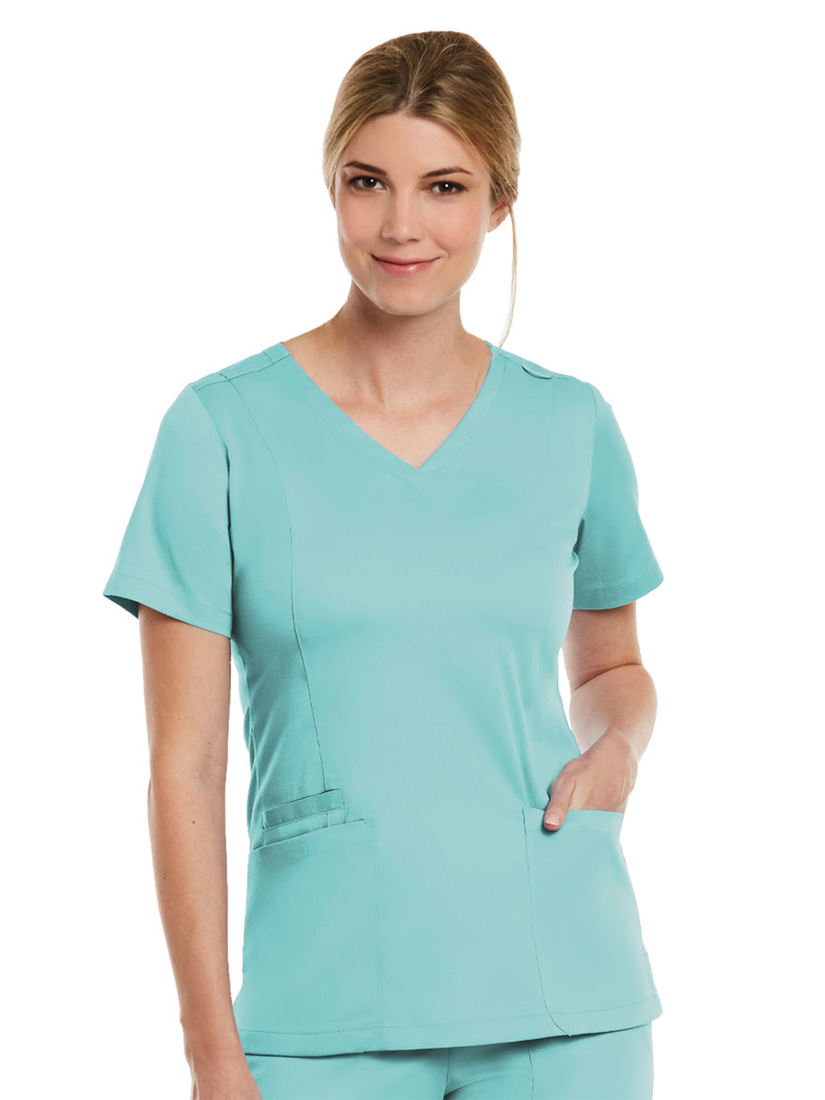 Maevn - Matrix - Women's Three-Pocket V-Neck Top 37