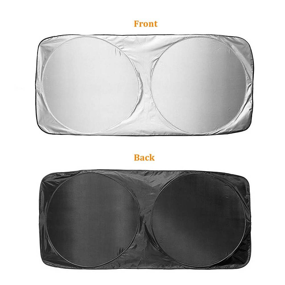 Double Circle Car Front Window Sun Shade 3