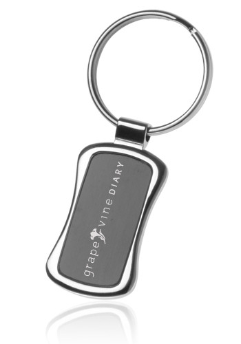 Black & Chrome Metal Key Chain 1