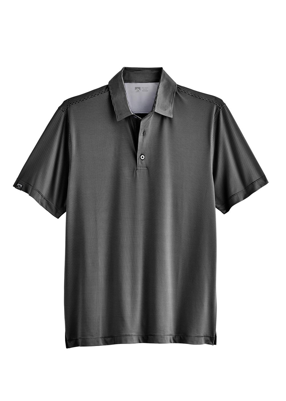 Storm Creek Men's Optimist II Microstripe Short Sleeve Polo 18