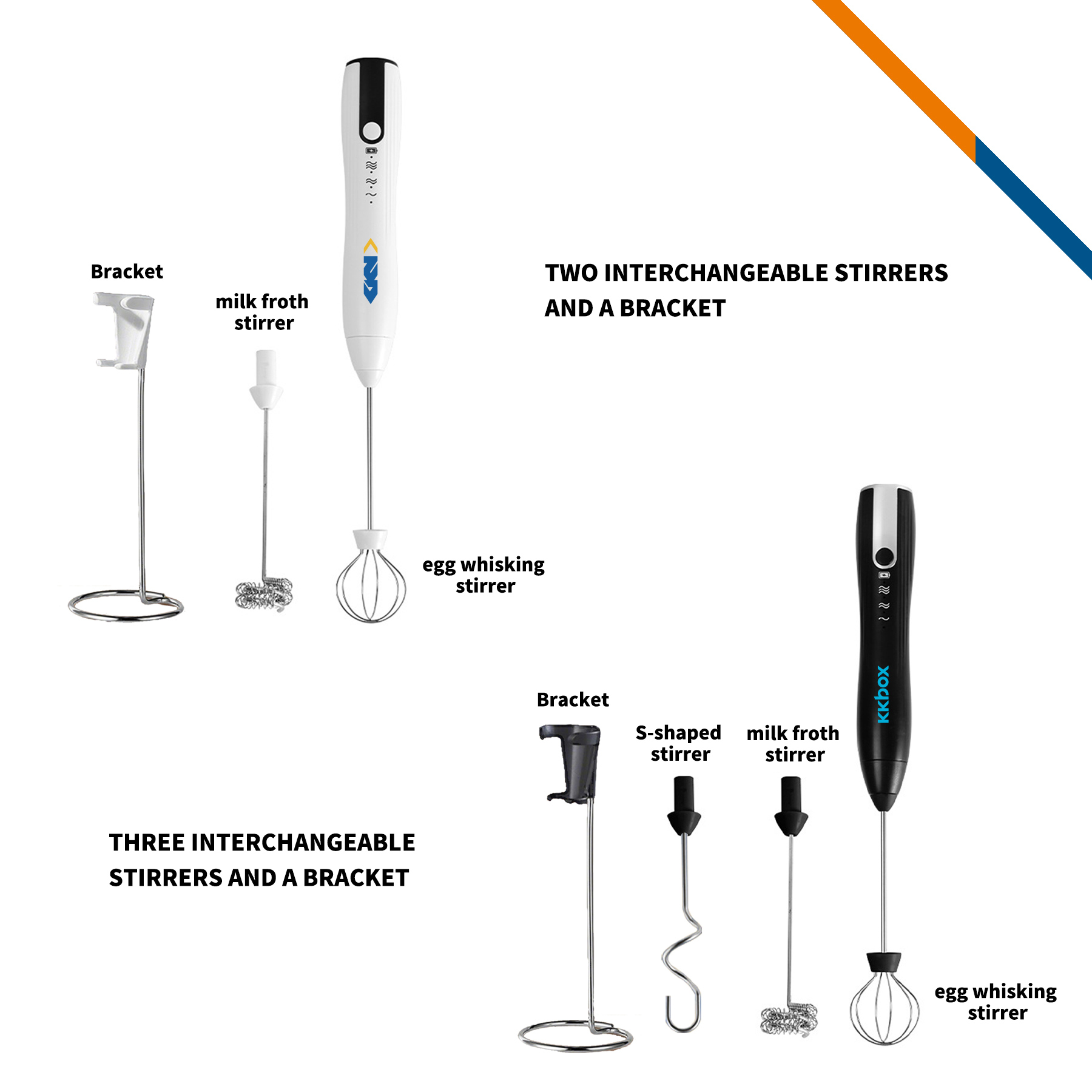 Aerofo Electric Handheld Frother Set 10