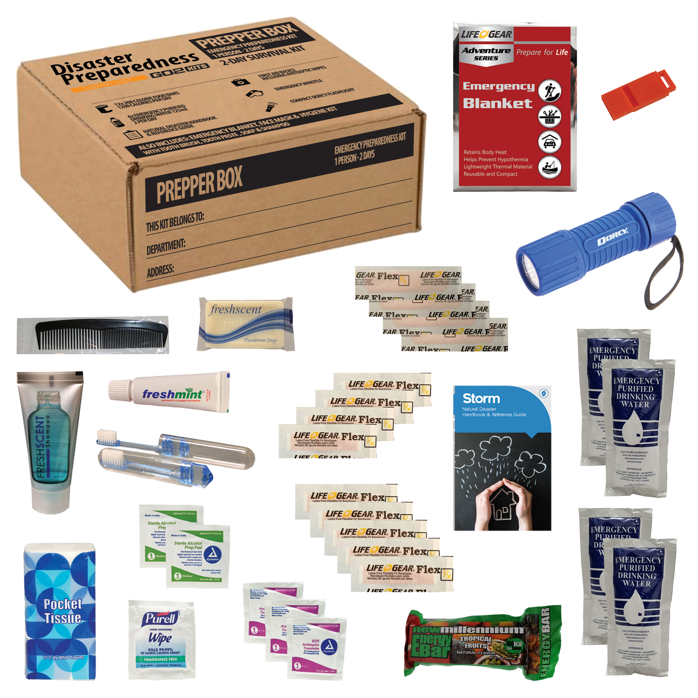 1 Person/2 Day Survival Kit 2