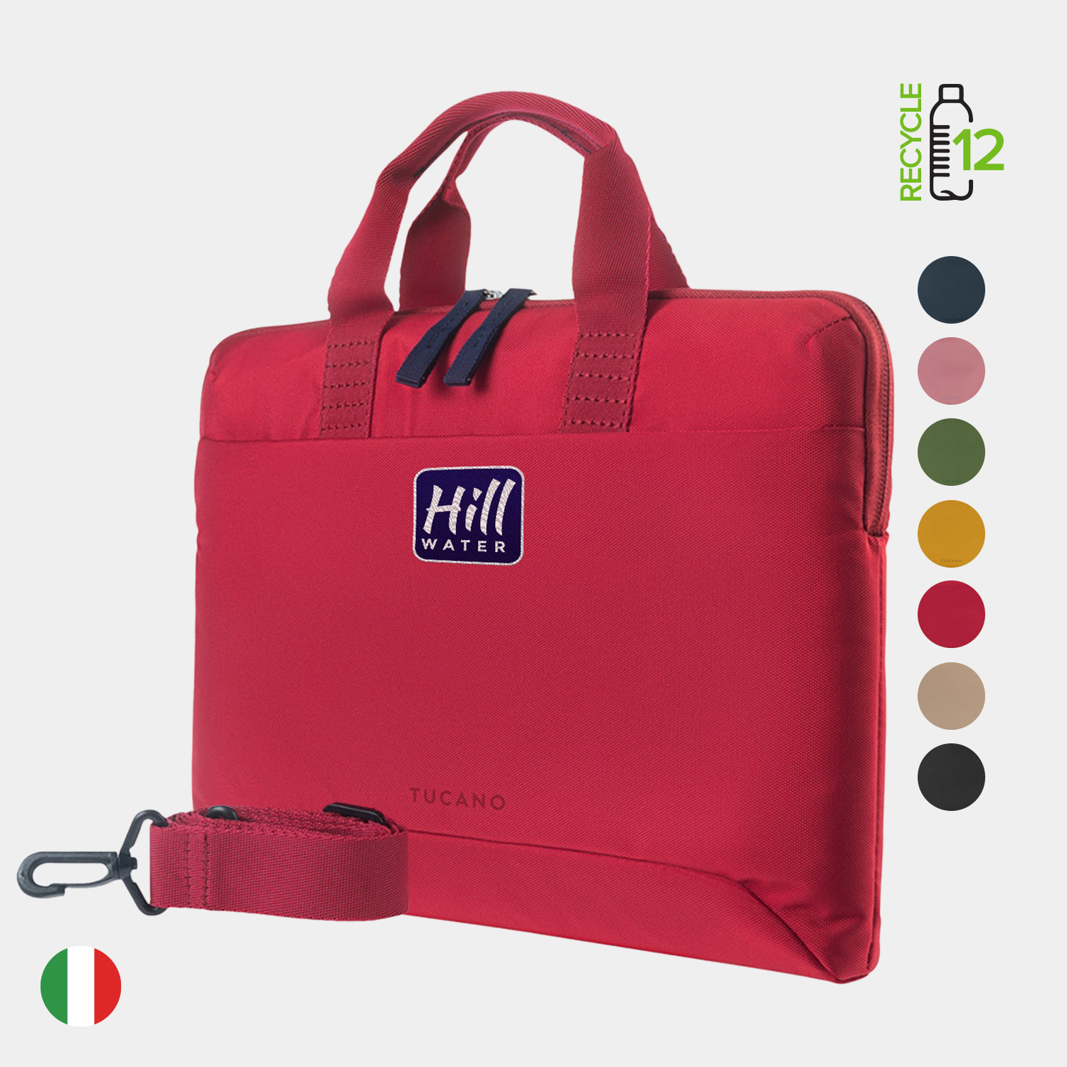 TUCANO® - Italy Recycled Anti-Shock Business Slim 16" Laptop Bag 5