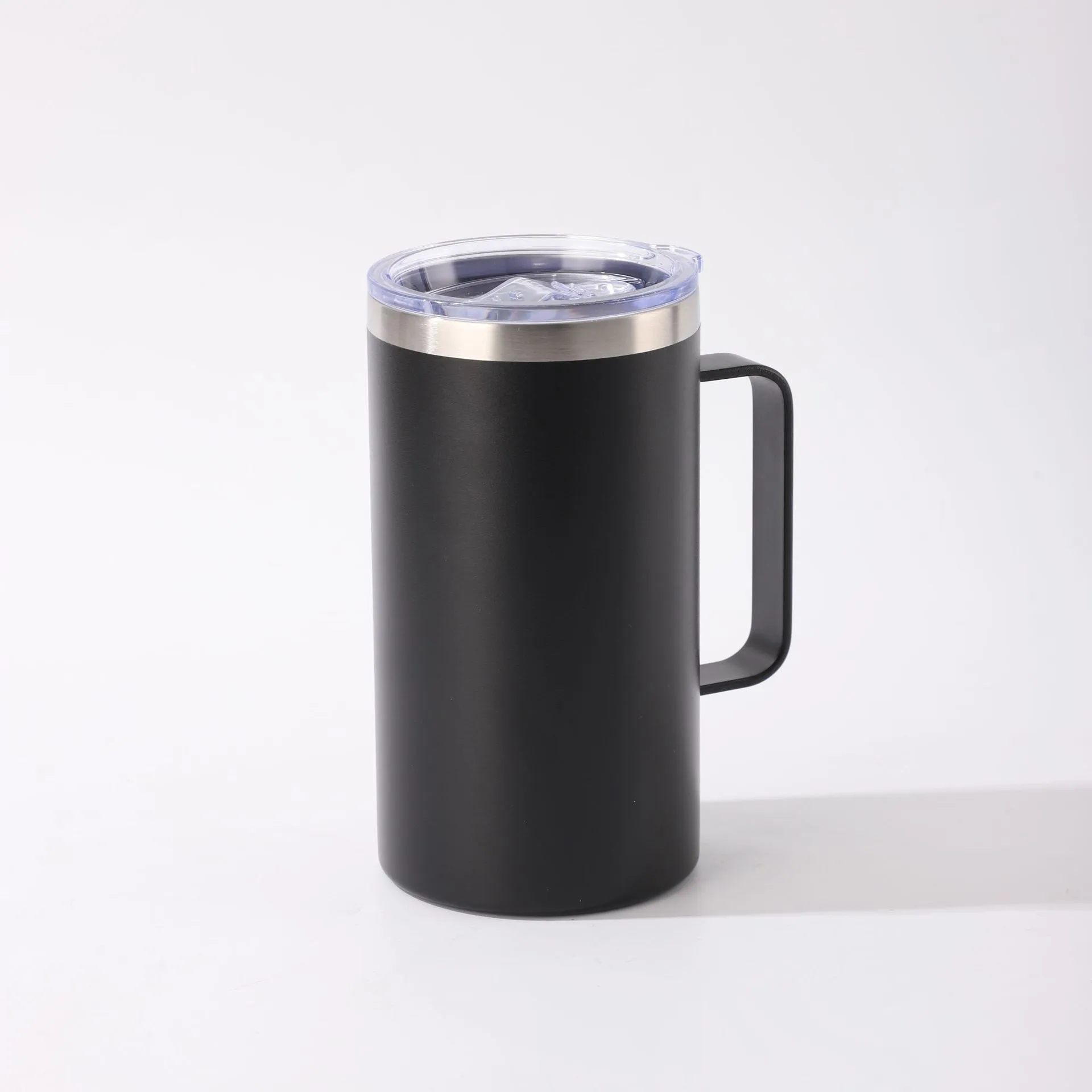 Double Wall Vacuum ReusableTravel Mug with Lid-24oz 4