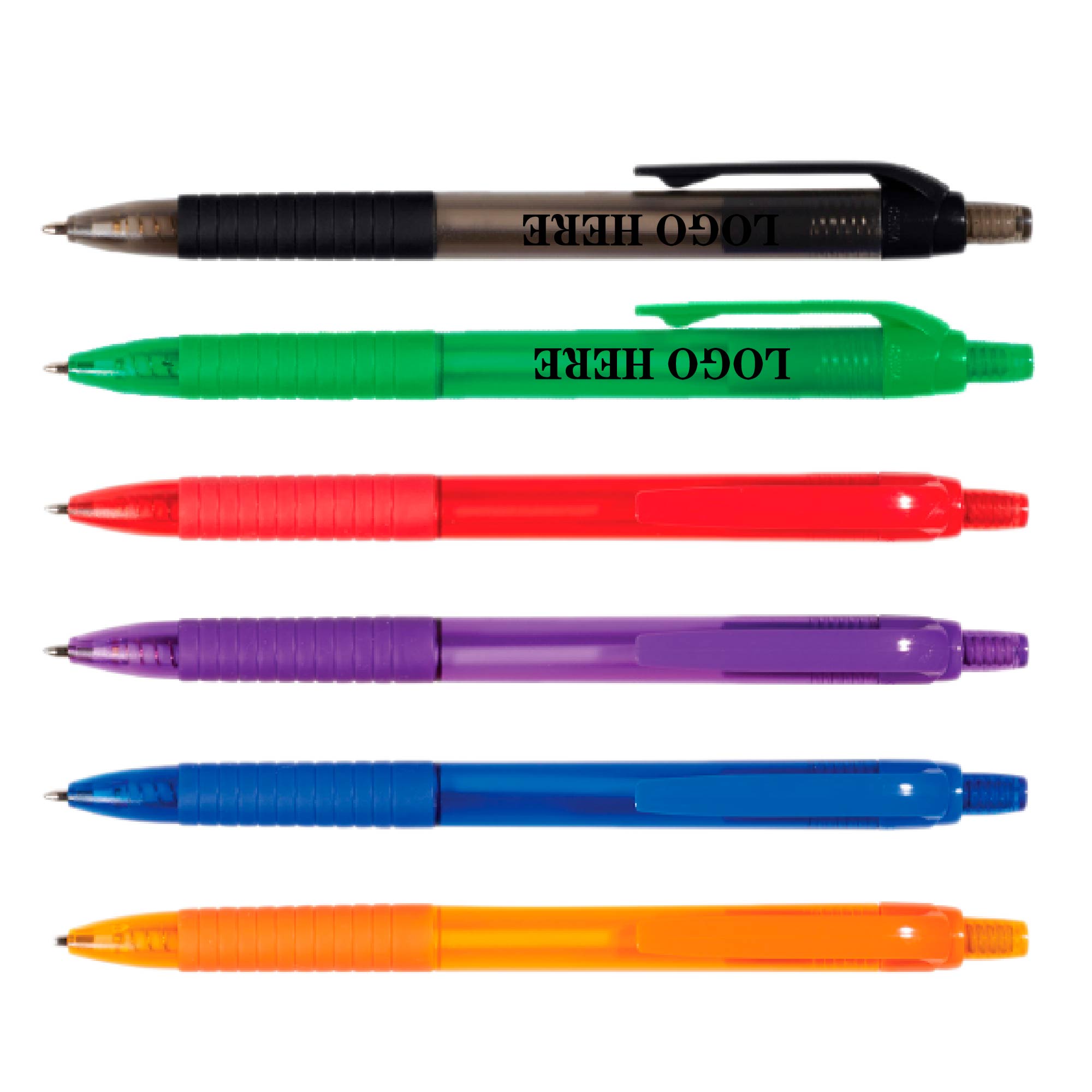 Click Ballpiont Pen W/ Rubber 1