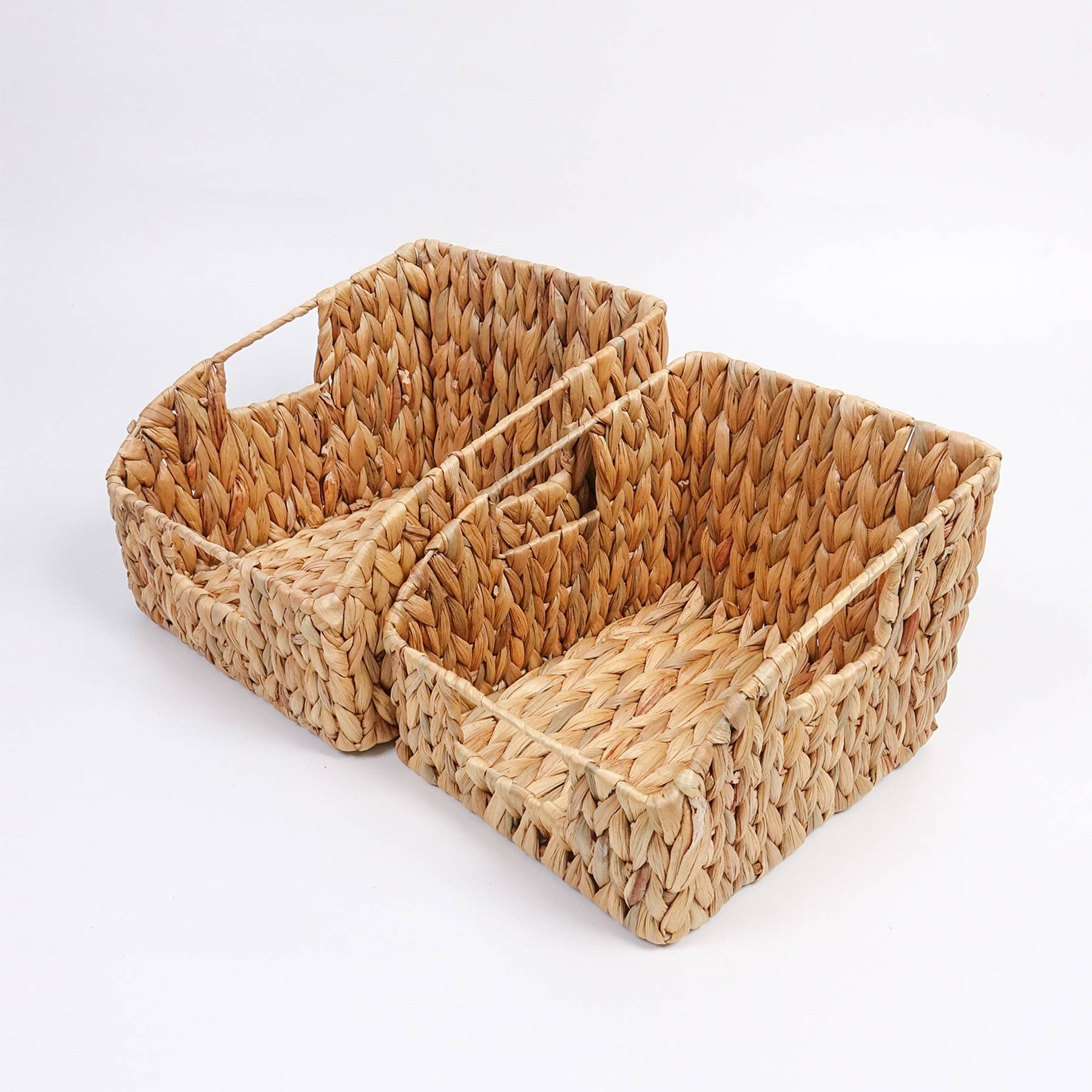 2 Set Hand-Woven Baskets with Handles 9