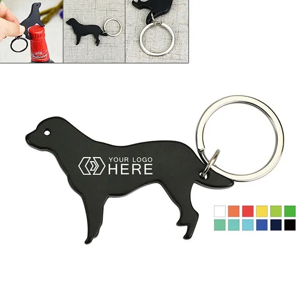 Dog Shape Bottle Opener Keychains 4