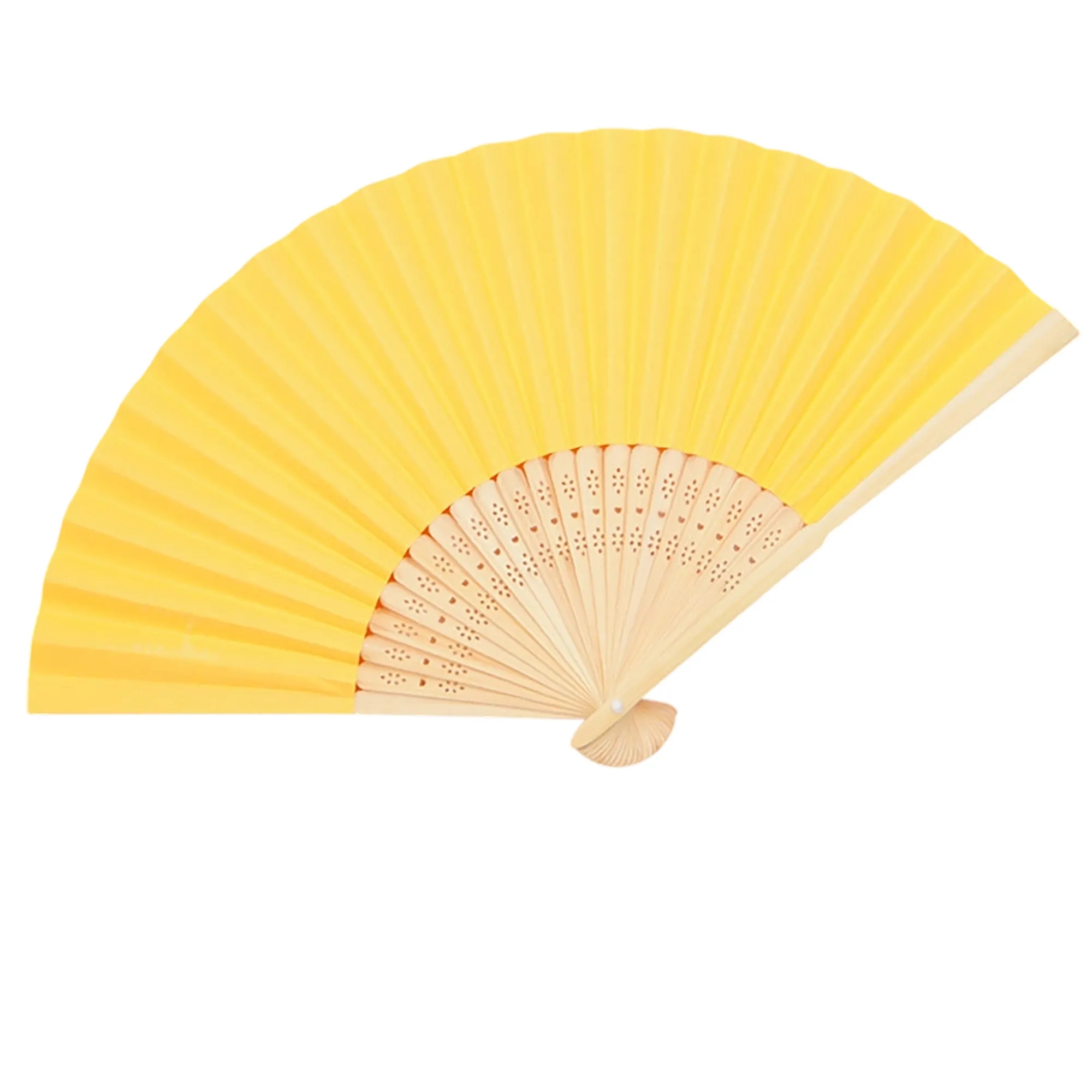 Bamboo Handle Paper Folding Fan Decorative 4