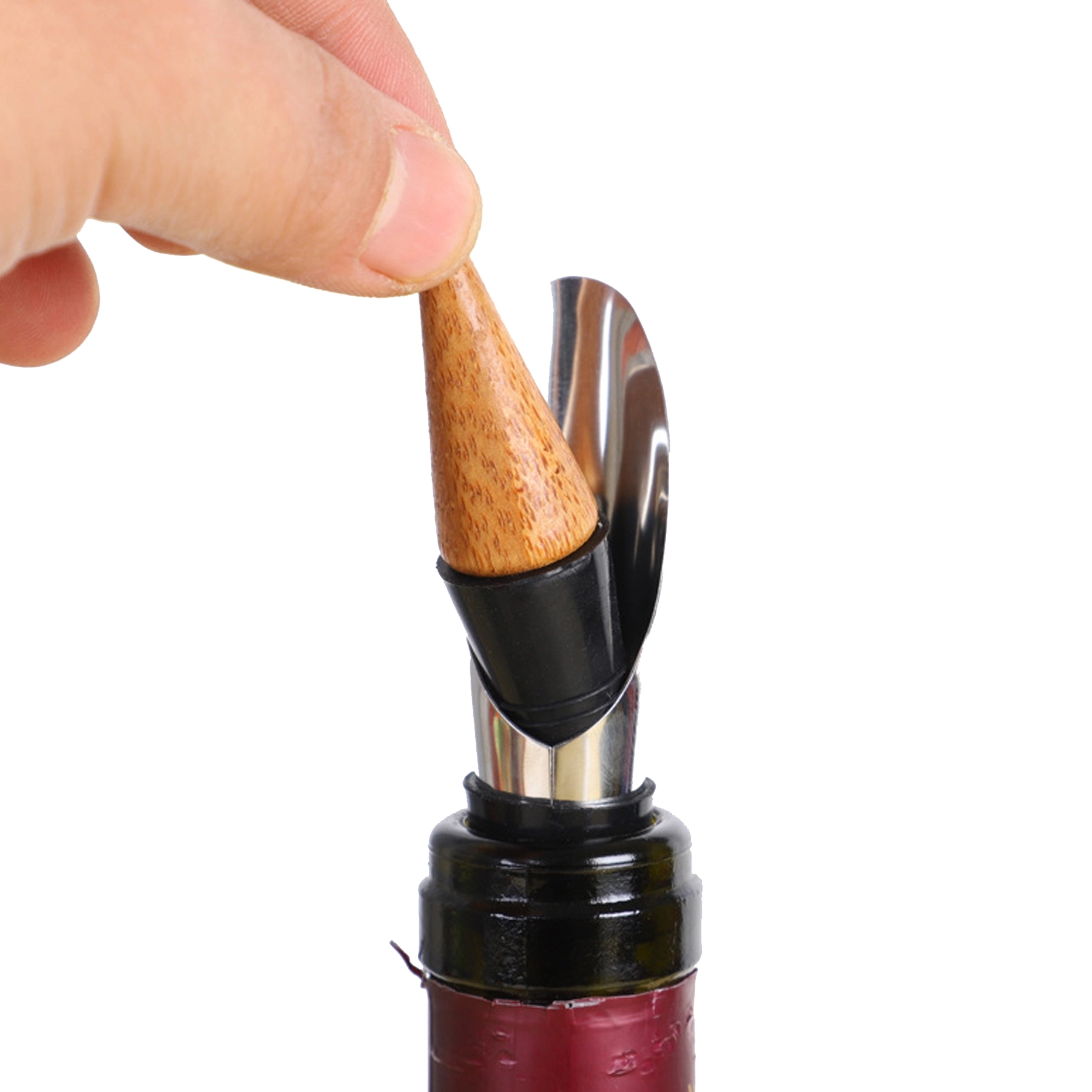 4-Piece Bamboo Wine Set 6