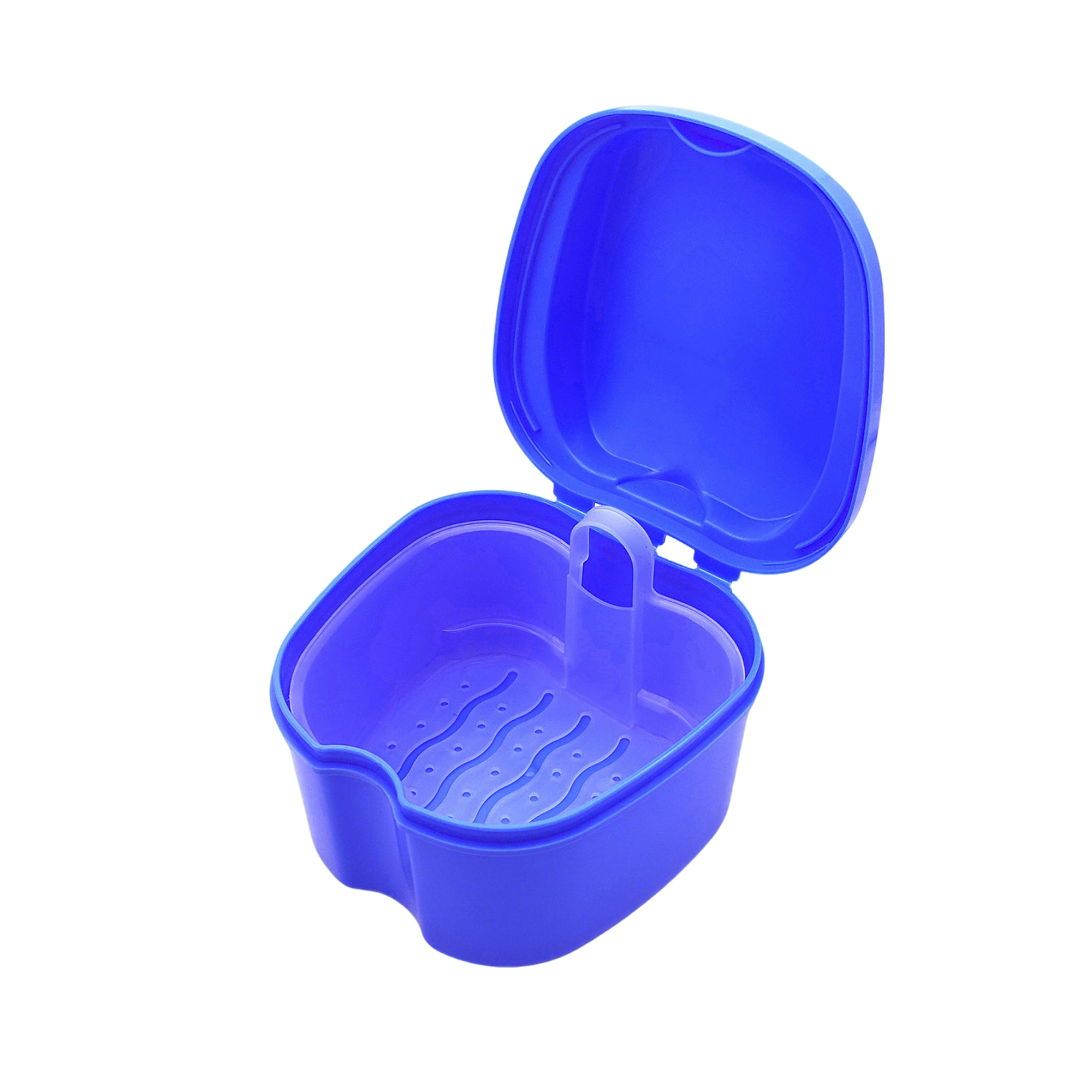 Portable Denture Soak Cup With Lift Out Strainer 3.54" Length X 3.74" Width X 2.56" Heig 5