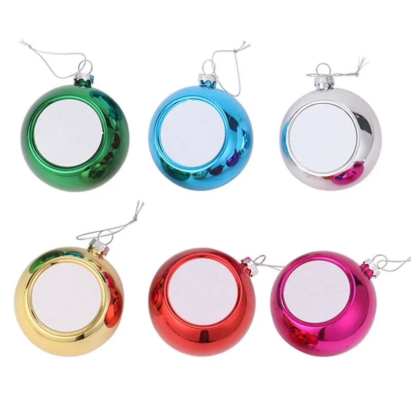 Sublimation Christmas Tree Hanging Balls Ornaments 7