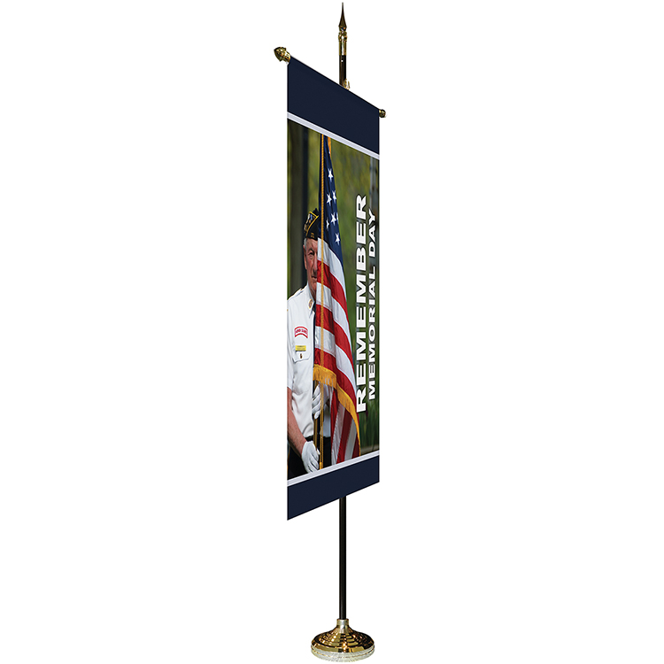 36" x 60" Premium Gonfalon 8' Kit / Straight Cut 8