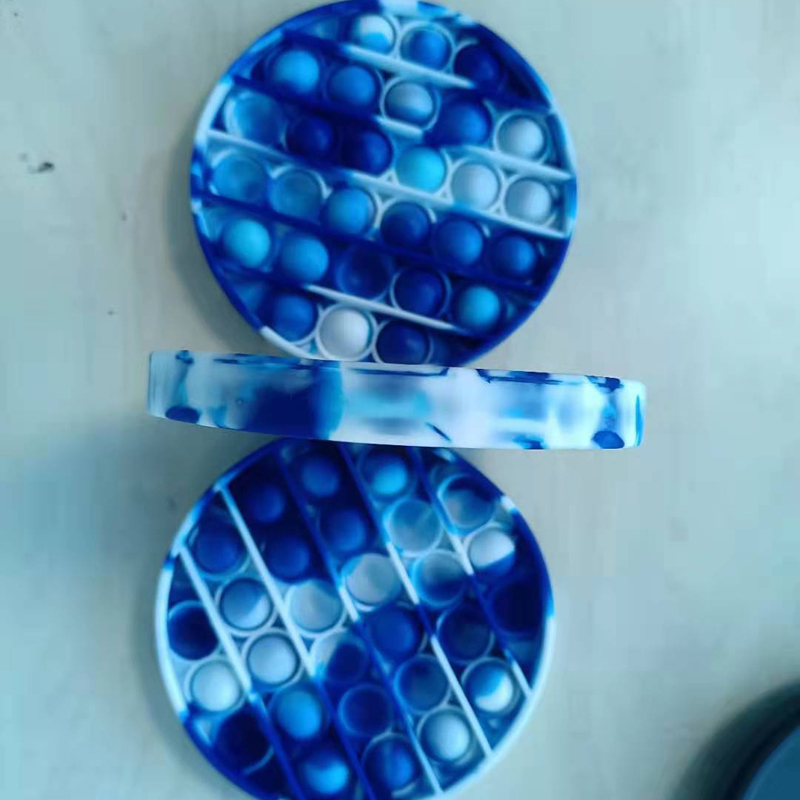 Round Camo Push Pop Bubble Sensory Toy 12