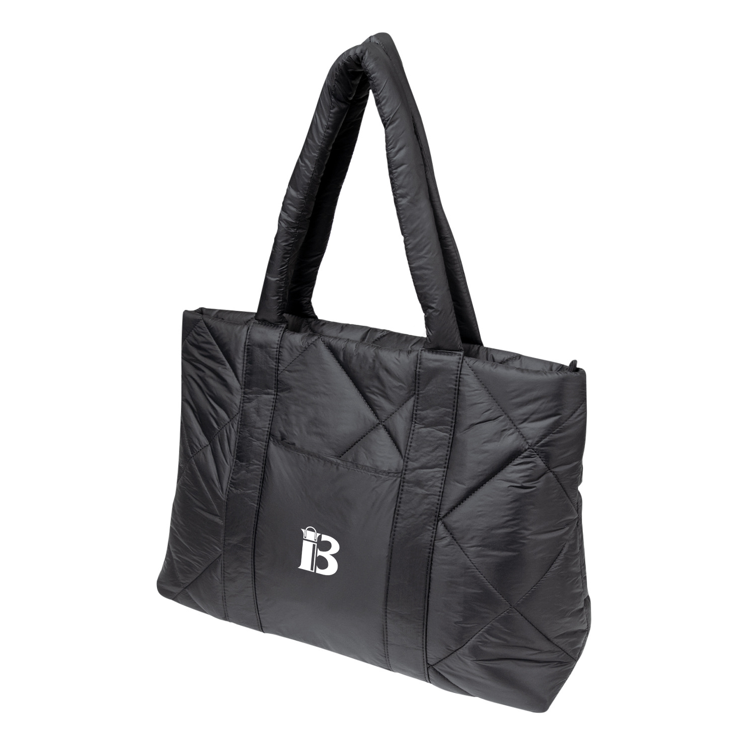 Luxe Quilted Puffer Tote Bag, custom tote bag with logo imprint 2