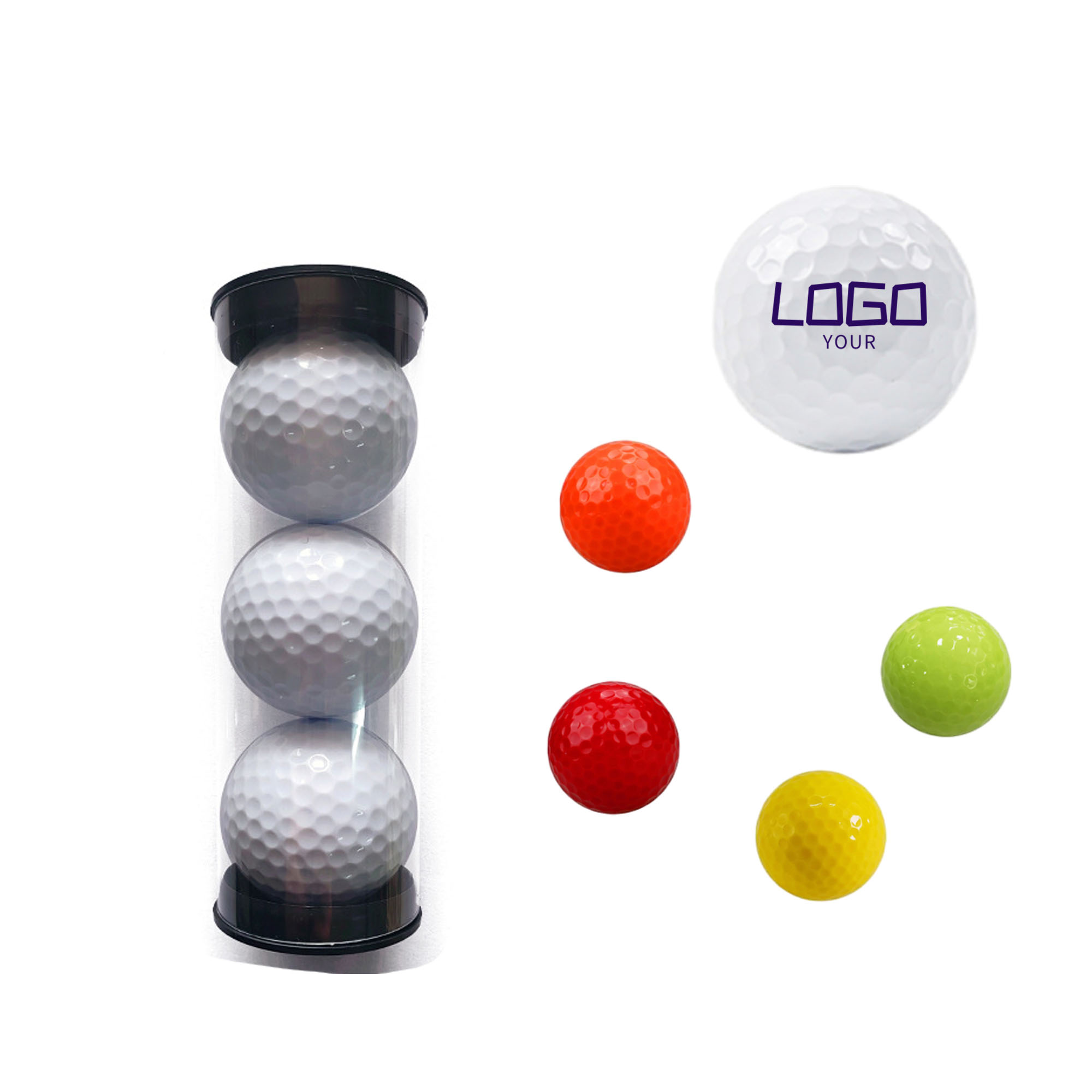 Triple Golf Ball Packs With Tube Packing 1