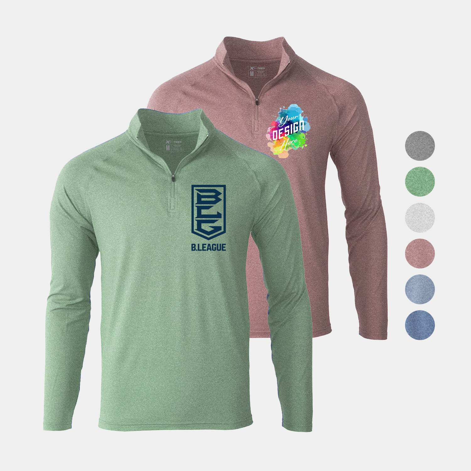 Evo Heather Men's Performance 1/4 Zip 3