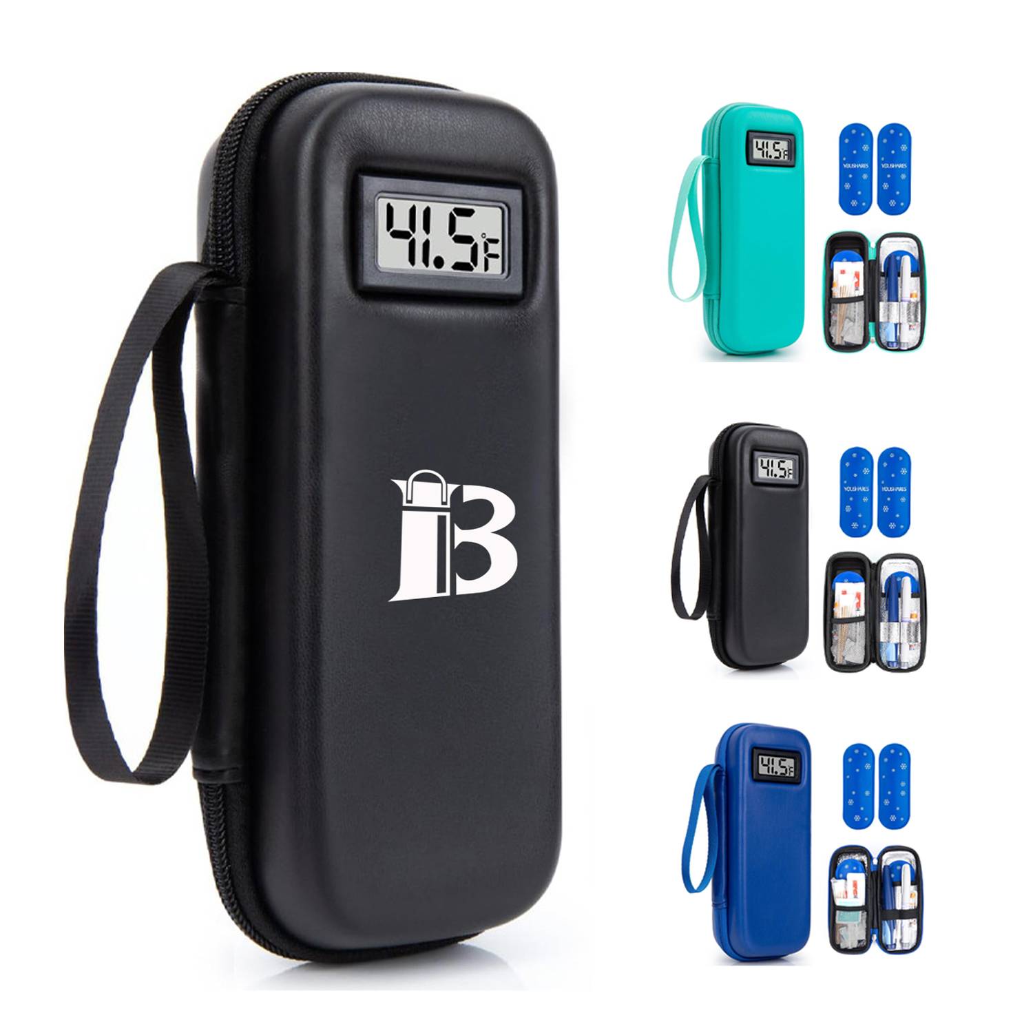 New EVA Insulin Cooling Bag with Temp Display Travel Case 2