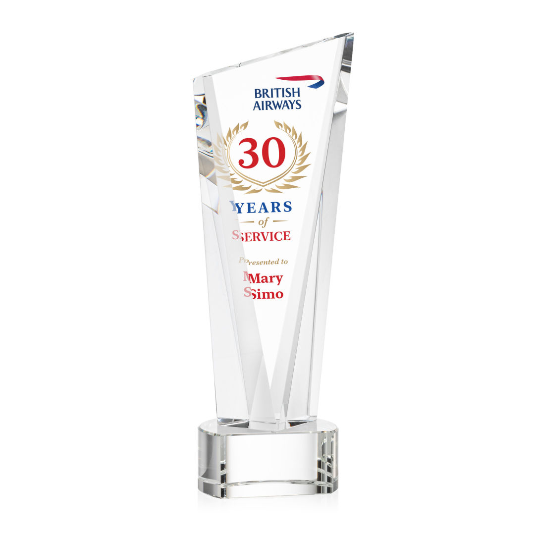 Plymouth VividPrint™ Award on Paragon Base - Clear 14