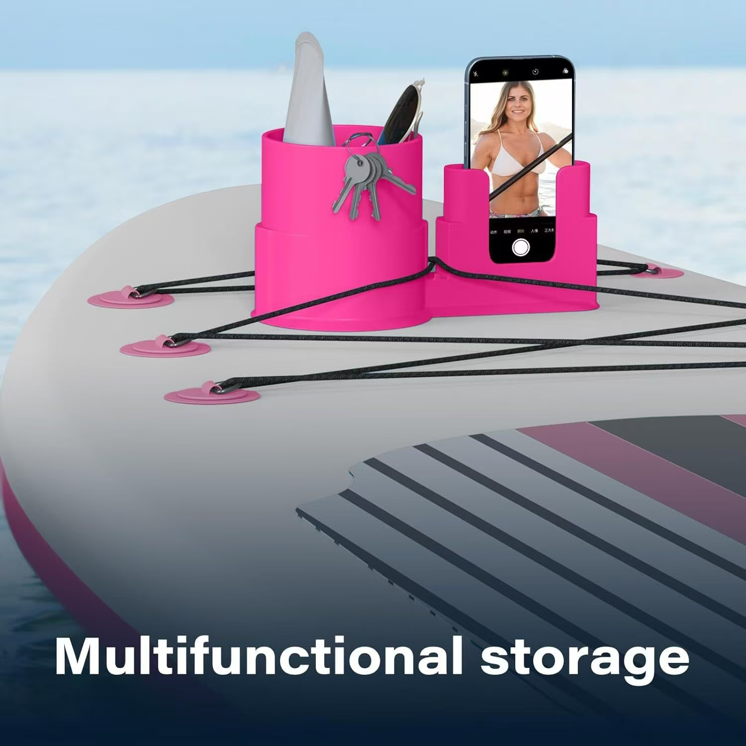 Paddle Board PVC Drink Phone Holder 4