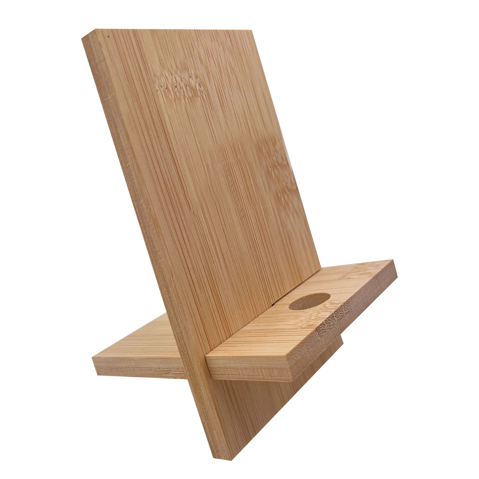 Bamboo Mobile Phone Holder With Charge Hole 5