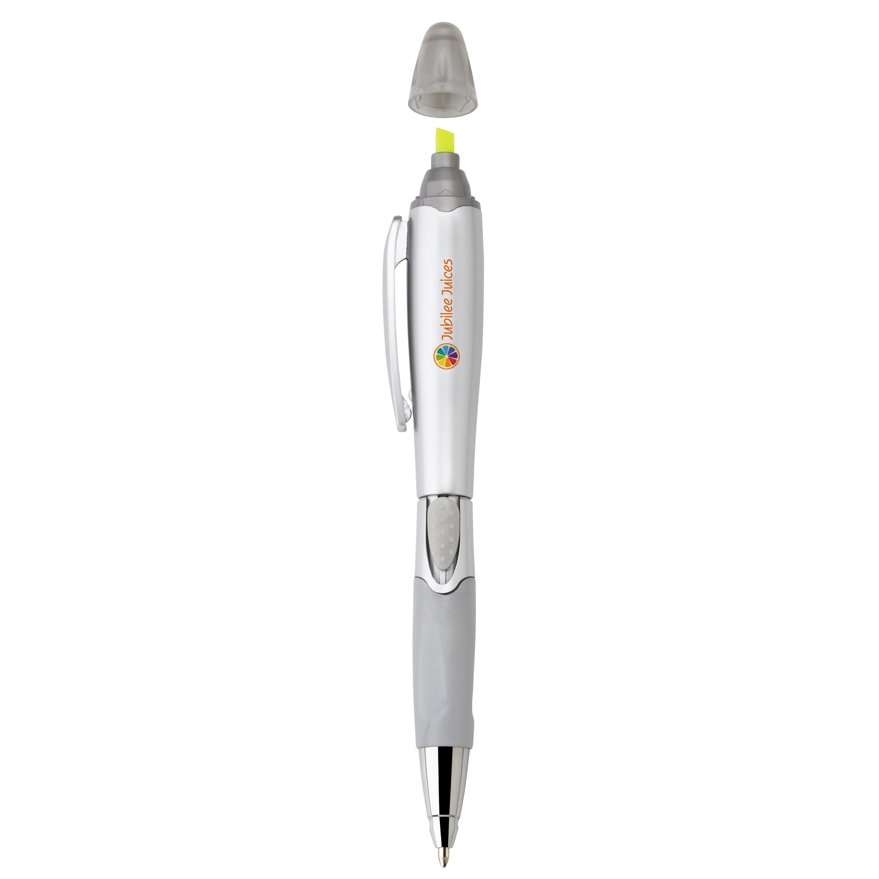 Silver blossom ballpoint penhighlighter 4