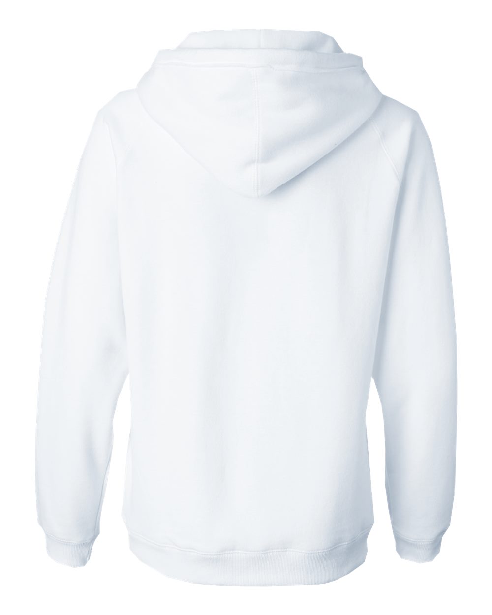 Women's Sueded V-Neck Hooded Sweatshirt - 8836 18