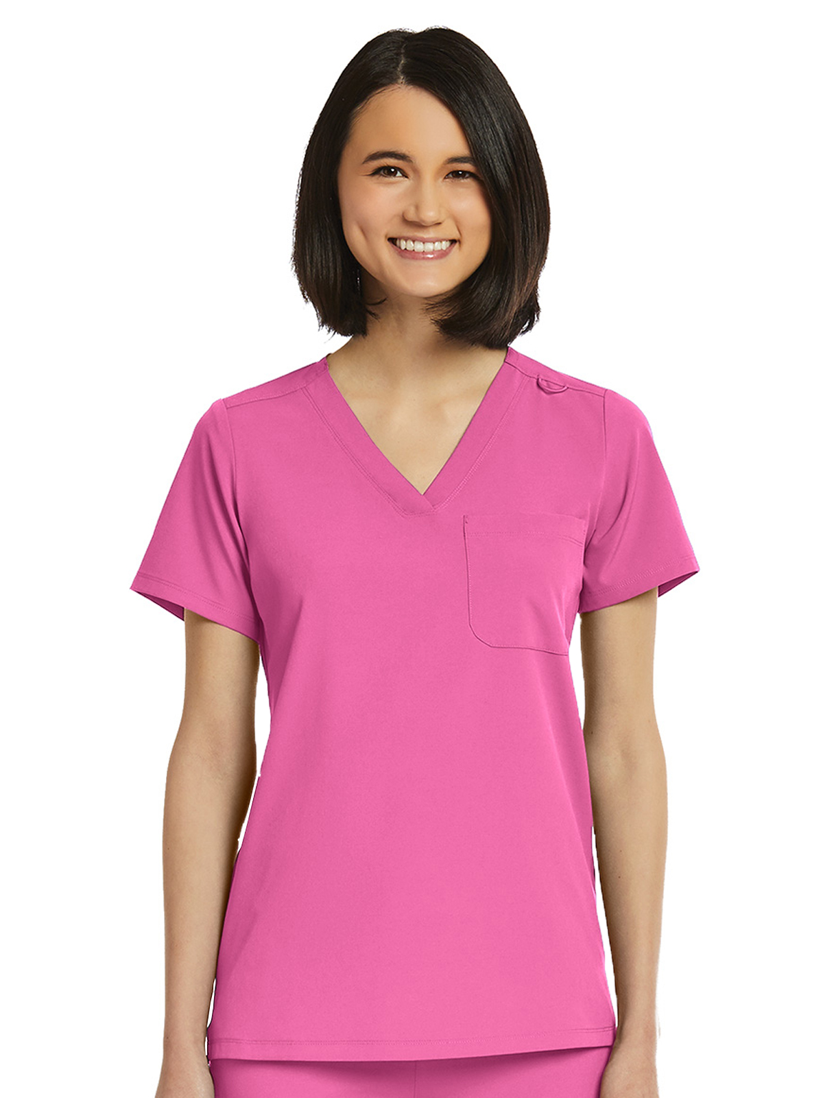 ScrubJoy Originals - Women's Fitted One-Pocket V-Neck Top 9
