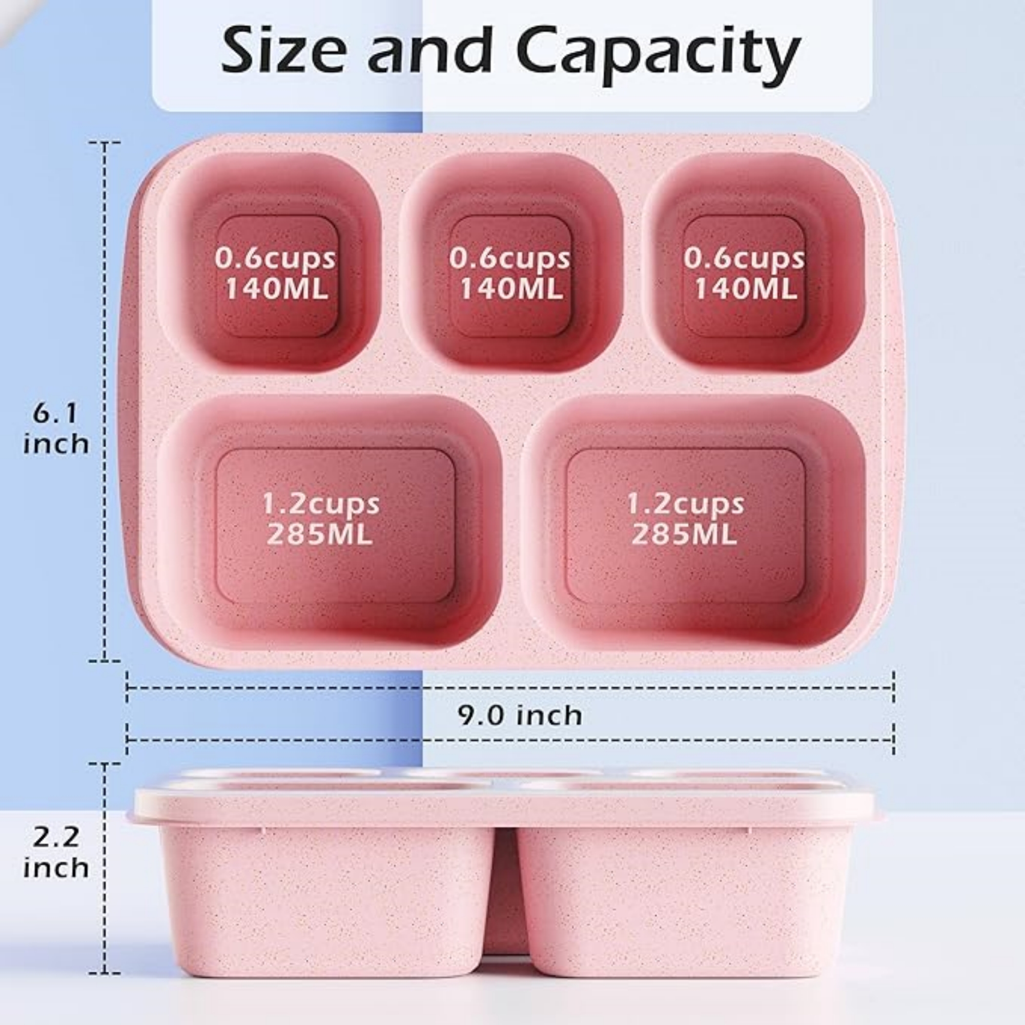 5-Compartments Lunch Box 3