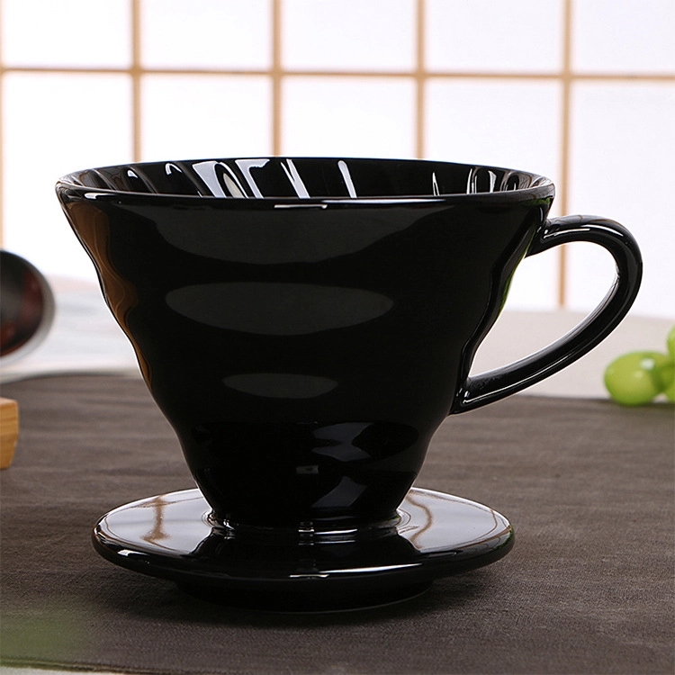 Custom Ceramic Over Coffee Brewing Filter Cone 9