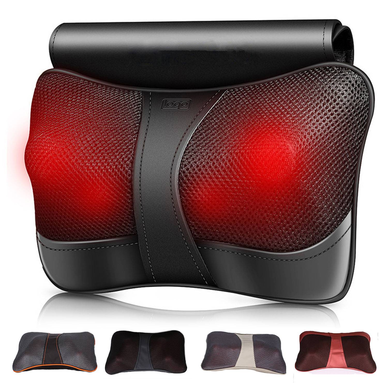 Electric Heated Back Neck Shoulder Kneading Massager 1