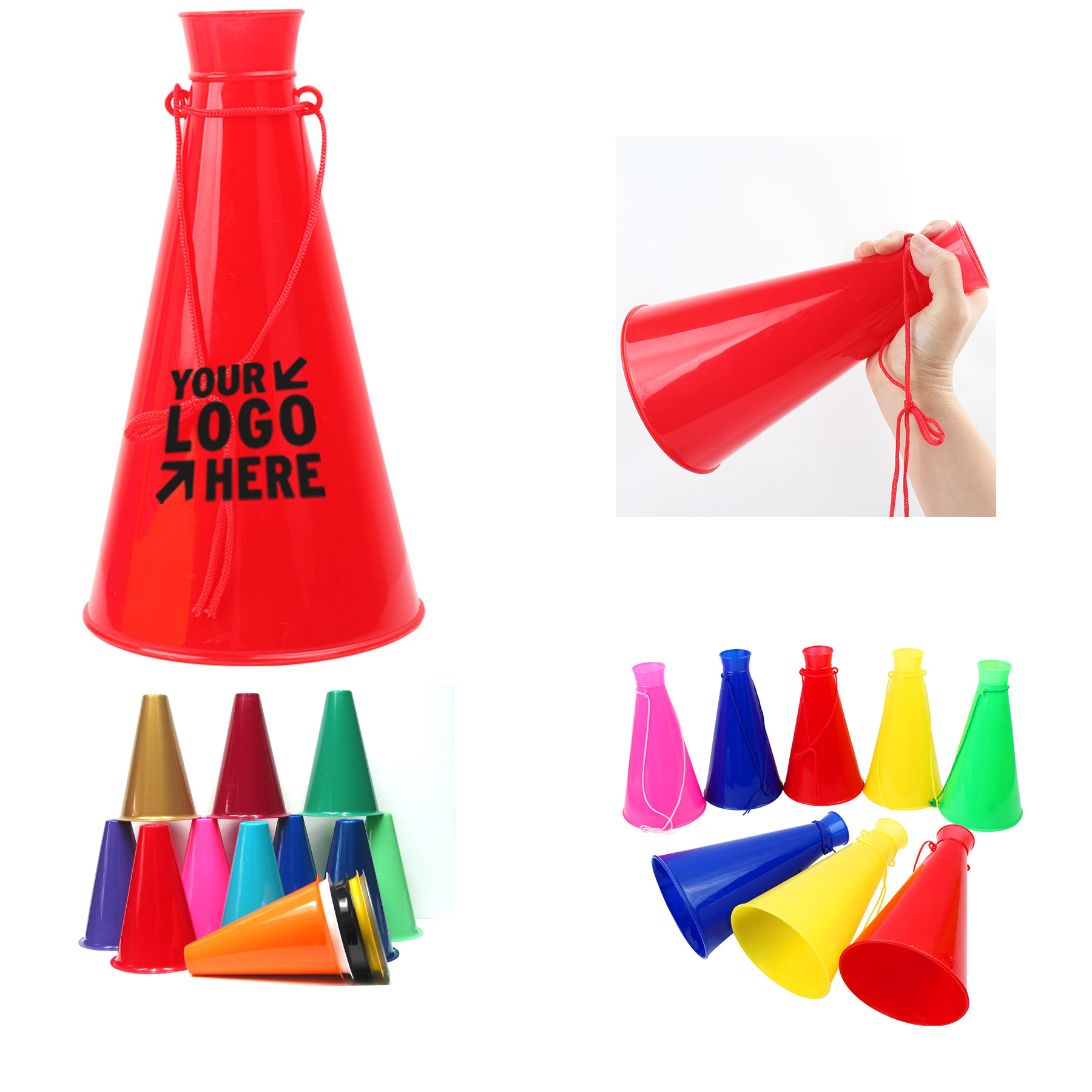 8 Inch Tall Plastic Megaphone 2